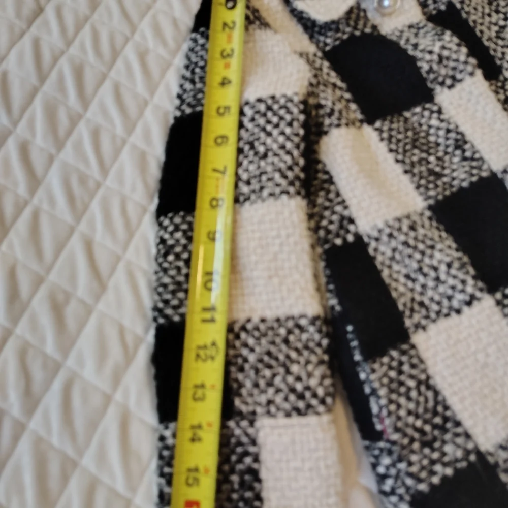 Cat & Jack,Black & White Girls Textured Coat Size XS 4-5.